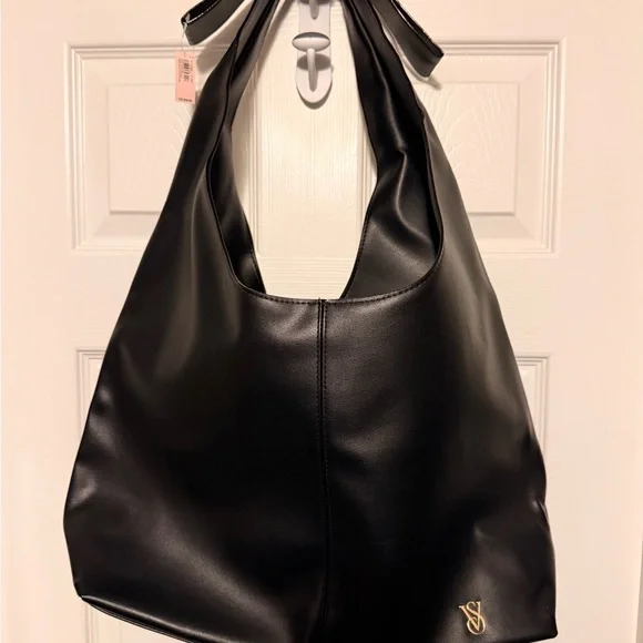 Victoria Secret Black Leather Women's Bag nwt - Picture 3 of 6